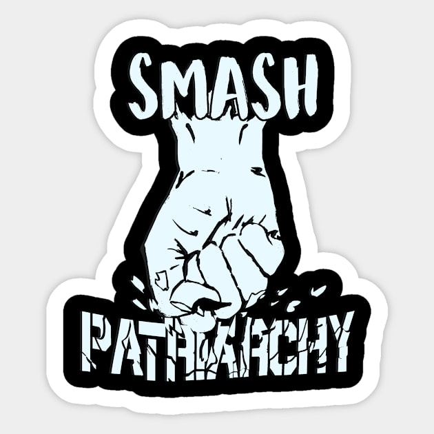 Smash Patriarchy Light Sticker by AidanJWar